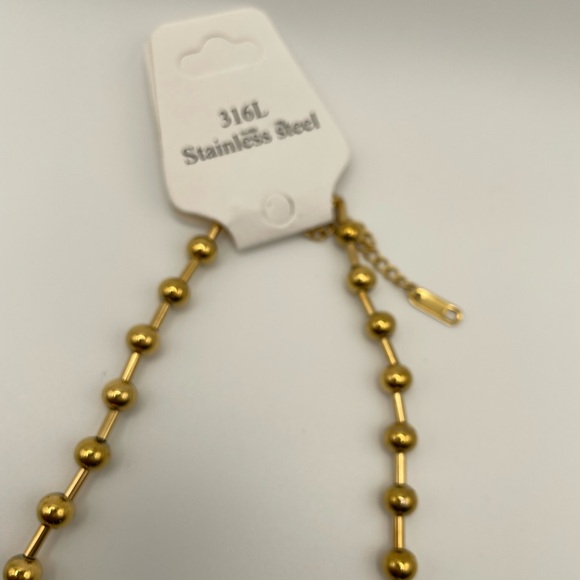 18k gold-plated stainless steel chain and handle set - Picture 6 of 7